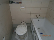 Łazienka w trakcie remontu